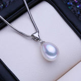 Freshwater Pearl Necklace Silver Pendant Birthday Gift