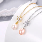 Japanese Style Snowflake Diamond Flowers Pendant