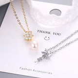Japanese Style Snowflake Diamond Flowers Pendant