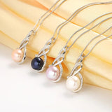 Zircon Gemstone Pendant 925 Silver Necklace for Women