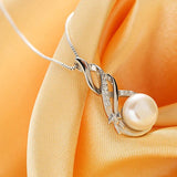 Zircon Gemstone Pendant 925 Silver Necklace for Women