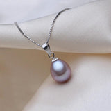 Freshwater Pearl Pendant Necklace 925 Sterling Silver Pretty Jewelry