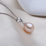Freshwater Pearl Pendant Necklace 925 Sterling Silver Pretty Jewelry