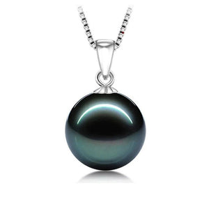 10mm Pearl Pendant 925 Sterling Silver Chain Necklace