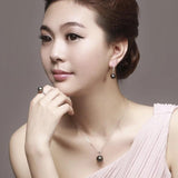 10mm Pearl Pendant 925 Sterling Silver Chain Necklace