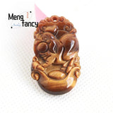 Tiger's Eye Zodiac Pendant Amulet Jewelry Handicraft Gift