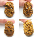 Tiger's Eye Zodiac Pendant Amulet Jewelry Handicraft Gift