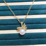 Freshwater Pearl Pendant Necklace 14k Plated Jewelry Gift