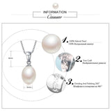 925 Silver Necklace Pendant, Freshwater Pearl Jewelry