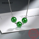 925 Sterling Silver Synthetic Pearls Necklace for Lady Girls Birthday Gift