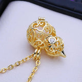 Freshwater Pearl Necklace Cage Pendant with Chain
