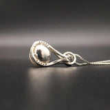925 Silver Necklace with Pearl Zircon Pendant for Women