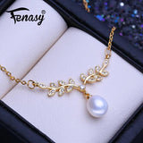 Freshwater Pearl Necklace Pendant Wedding Jewelry
