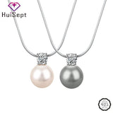 Zircon Pendant Necklace 925 Silver Jewelry for Women Wedding