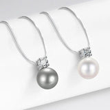 Zircon Pendant Necklace 925 Silver Jewelry for Women Wedding