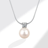 Zircon Pendant Necklace 925 Silver Jewelry for Women Wedding