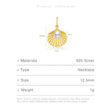 925 Silver Conch Pendant Choker Charm Rock Punk Beads Necklace