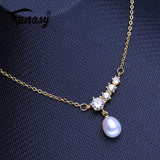 Freshwater Pearl Pendant Necklace Wedding Jewelry