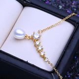 Freshwater Pearl Pendant Necklace Wedding Jewelry