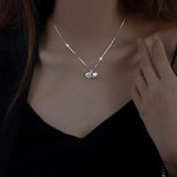 Natural Freshwater Pearl Shell Pendant Necklace, Retro Women's Gift