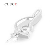 925 Silver Geometric Charm Zircon Pearl Pendant Mounting SP130SB