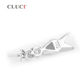 925 Silver Pearl Pendant Mounting Women Jewelry Zircon Fine Jewelry