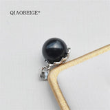 S925 Silver Pendant with Hollow Charms for Seawater Pearl, Conceal Flaws
