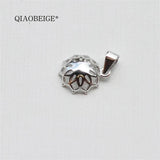 S925 Silver Pendant with Hollow Charms for Seawater Pearl, Conceal Flaws