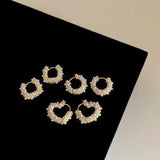 Star Pearl Love Ear Buckle Girl Earring