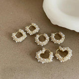 Star Pearl Love Ear Buckle Girl Earring