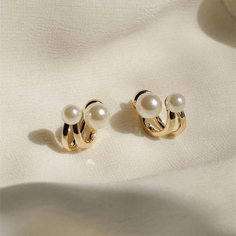 Pearl Stud Earrings for Women Birthday Gift Boho Everyday Earrings