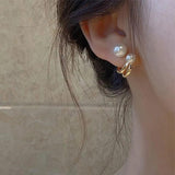 Pearl Stud Earrings for Women Birthday Gift Boho Everyday Earrings