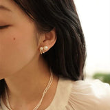 Pearl Stud Earrings for Women Birthday Gift Boho Everyday Earrings
