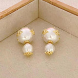 Little Bee Earrings Charming Women's Pearl Jewelry