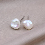 Baroque Freshwater Pearl Earrings for Women 5mm
