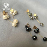 Elegant Shell Pearl Earrings