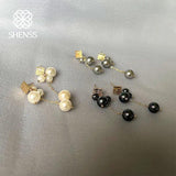 Elegant Shell Pearl Earrings