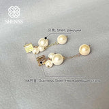 Elegant Shell Pearl Earrings
