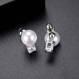 Romantic Style AAA Square Zircon Stud Earrings