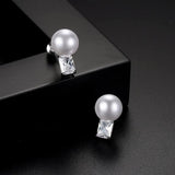 Romantic Style AAA Square Zircon Stud Earrings
