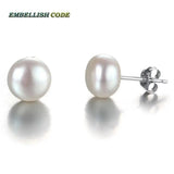 Freshwater Cultured Pearl Stud Earrings in Various Colors