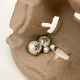 Vintage Pearl Earrings Little Bee Earrings Classic Charm Women's Pearl Jewelry