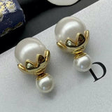 Golden Pearl Earrings - Women's Fashion Jewelry