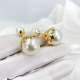 Golden Pearl Earrings - Women's Fashion Jewelry
