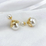 Golden Pearl Earrings - Women's Fashion Jewelry