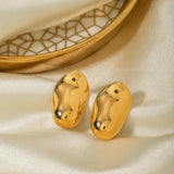 Uworld Geometric Pearl Earrings Exaggerated Texture