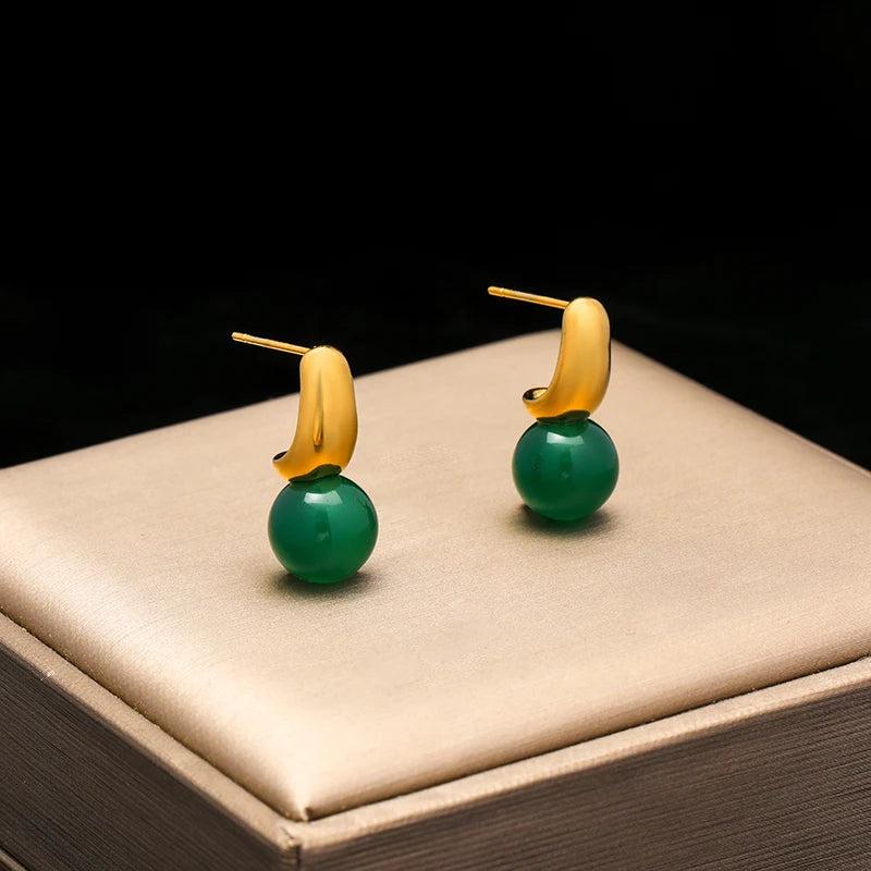 316L Stainless Steel Water Drop Earrings for Women, Non-fading Ear Jewelry
