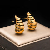 316L Stainless Steel Water Drop Earrings for Women, Non-fading Ear Jewelry