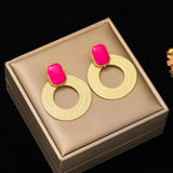 316L Stainless Steel Water Drop Earrings for Women, Non-fading Ear Jewelry