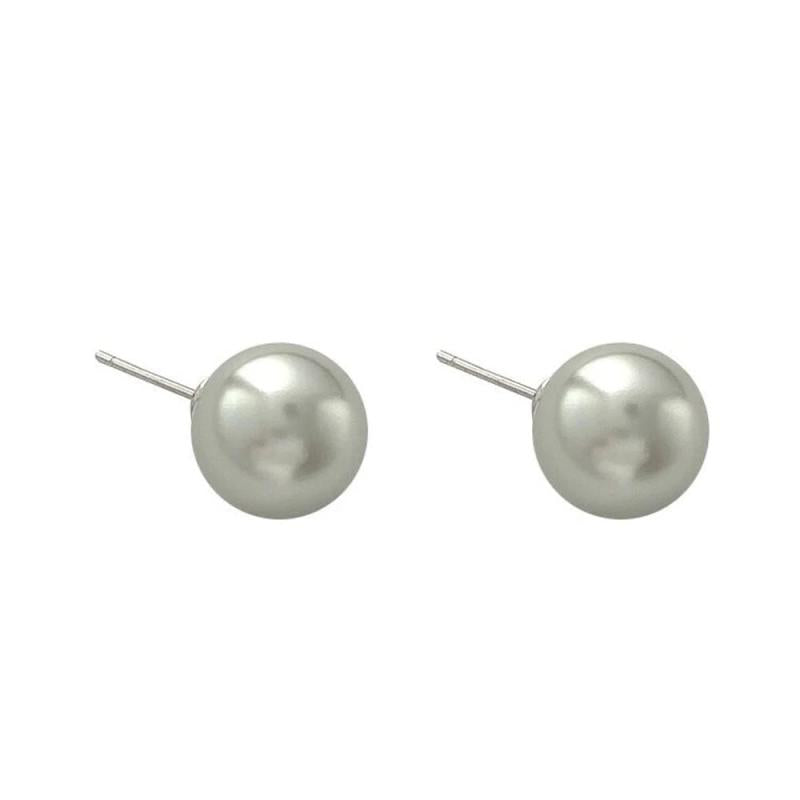 Gray Pearl Earrings Women Jewelry Boho French Silver Star Girl Accessories